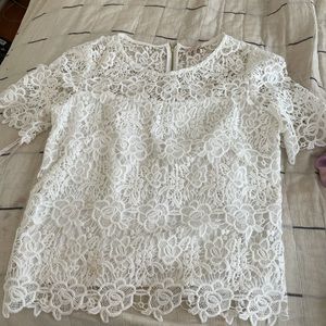 White lace top